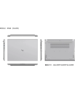 Купить Ноутбук Maibenben M16B-R777UM0G14HS3E10-Win11H Ryzen 7 7730U 16Gb SSD1Tb AMD Radeon Graphics 16" IPS FHD+ (1920x1200) silver WiFi BT Cam  в E-mobi