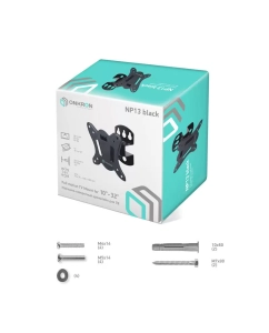 Купить Кронштейн для телевизора 10&quot;-32&quot; ONKRON NP13 наклонно-поворотный, чёрный  в E-mobi