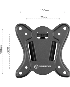 Купить Кронштейн для телевизора 10"-32" ONKRON NP15 наклонно-поворотный, чёрный  в E-mobi