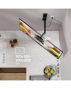 Купить Кронштейн для телевизора 17&quot;-43&quot; ONKRON M4S наклонно-поворотный, чёрный  в E-mobi