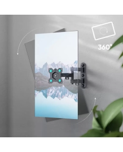 Купить Кронштейн для телевизора 10&quot;-32&quot; ONKRON R4 наклонно-поворотный, чёрный  в E-mobi