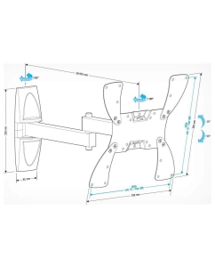 Купить Кронштейн для телевизора Holder LCDS-5046 White  в E-mobi