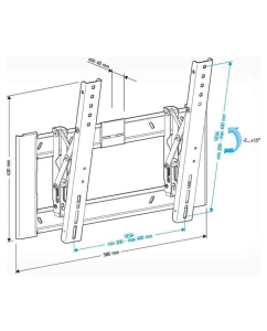Купить Кронштейн для телевизора Holder LCD-T4608 Black  в E-mobi