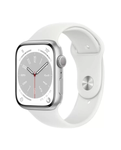 Купить Часы Apple Watch Series 8 GPS 45mm Silver Aluminium Case with White Sport Band - Regular S в E-mobi