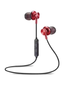 Купить Беспроводные наушники More choice BG6 Red вакуумные с шейным шнурком в E-mobi