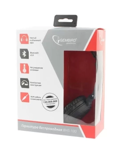 Купить Беспроводные наушники Gembird BHS-100 Black  в E-mobi