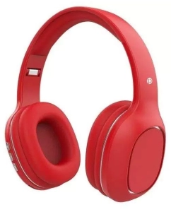 Купить Наушники PERO BH04, беспроводные, полноразмерные, микрофон, 400 мАч, до 20 часов, красные в E-mobi