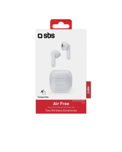 Купить Беспроводные наушники SBS TWS AIR FREE, белый (TEEARAIRFREETWSBTW)  в E-mobi