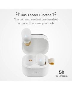 Купить Беспроводные наушники SBS Jaz Airon Rubber White (TEJZEARSETBTW)  в E-mobi