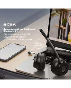 Купить Беспроводные наушники EKSA H16 Black  в E-mobi