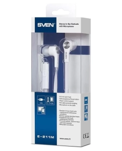 Купить Наушники Sven E-211M White  в E-mobi