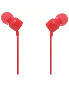 Купить Гарнитура JBL Tune 110, 3.5 мм, вкладыши, красный [jblt110red]  в E-mobi