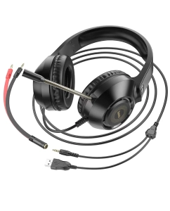 Купить Игровые наушники Hoco W108 черный  в E-mobi