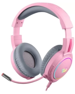 Купить Гарнитура Redragon Mento RGB игровая, 3,5 мм, розовая в E-mobi