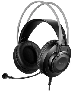 Купить Гарнитура A4TECH Fstyler FH200U, для компьютера, накладные, серый [fh200u grey] в E-mobi