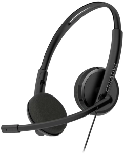 Купить Проводное наушники Creative HS-220 Black (51EF1070AA000) в E-mobi