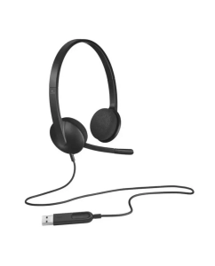 Купить наушники Logitech Headset H340 черный (981-000509) в E-mobi