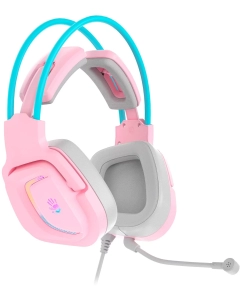 Купить Игровые наушники A4Tech Bloody G575 розовый, голубой  в E-mobi