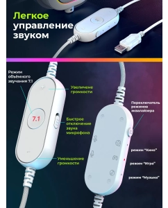 Купить Игровые наушники Fifine H6X White белый (80003312)  в E-mobi