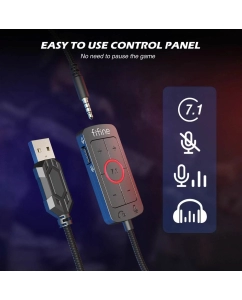 Купить Игровые наушники Fifine H9 черный (Ampligame H9Black)  в E-mobi