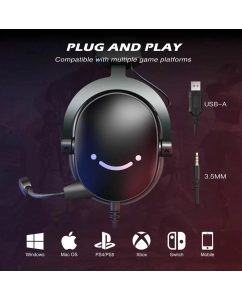 Купить Игровые наушники Fifine H9 черный (Ampligame H9Black)  в E-mobi