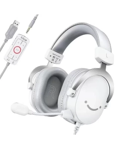 Купить Игровые наушники Fifine Ampligame H9 белый в E-mobi