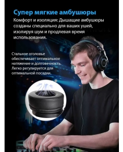 Купить Наушники OneOdio Monitor 60 Black  в E-mobi