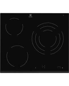 Купить Встраиваемая варочная панель электрическая Electrolux EHF6232FOK черный в E-mobi