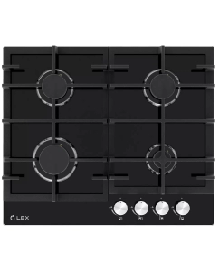 Купить Встраиваемая варочная панель газовая LEX GVG 642A BBL черный в E-mobi