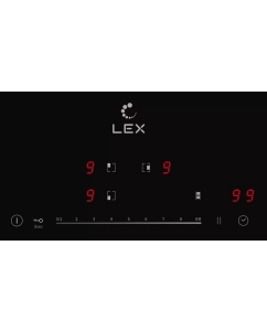 Купить Встраиваемая варочная панель индукционная LEX EVI 631A BL черный  в E-mobi