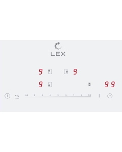 Купить Встраиваемая варочная панель индукционная LEX EVI 631A WH белый  в E-mobi