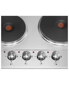 Купить Встраиваемая варочная панель электрическая MAUNFELD EEHS.64.4S серебристый  в E-mobi