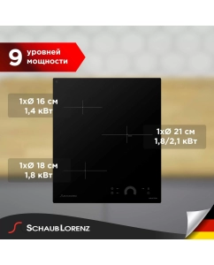 Купить Встраиваемая варочная панель индукционная Schaub Lorenz SLK IY 41 H1 черный  в E-mobi