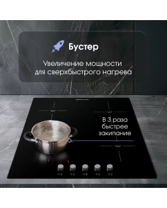 Купить Встраиваемая варочная панель индукционная Zigmund &amp; Shtain CI 35.6 B черный  в E-mobi