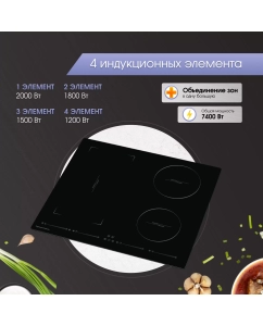 Купить Встраиваемая варочная панель индукционная Zigmund &amp; Shtain CIS 032.60 BX черный  в E-mobi