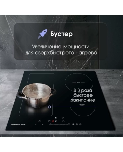 Купить Встраиваемая варочная панель индукционная Zigmund &amp; Shtain CI 34.6 B черный  в E-mobi