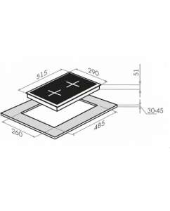 Купить Встраиваемая варочная панель газовая MAUNFELD EGHG.32.6CB/G черный  в E-mobi