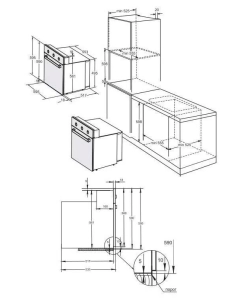 Купить Встраиваемый электрический духовой шкаф Darina 1V5 BDE 111 705 B Black  в E-mobi