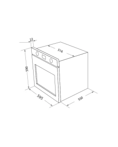 Купить Встраиваемый электрический духовой шкаф HOMSair OEF657BK Black  в E-mobi