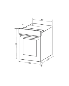 Купить Встраиваемый электрический духовой шкаф HOMSair OEM451BK Black  в E-mobi