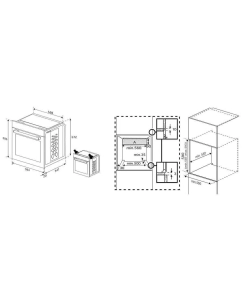 Купить Встраиваемый электрический духовой шкаф Indesit IFE 3644 J BL серебристый, черный  в E-mobi