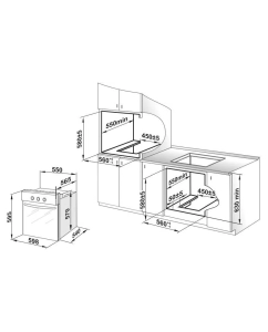 Купить Встраиваемый газовый духовой шкаф GEFEST ДГЭ 621-03 черный  в E-mobi