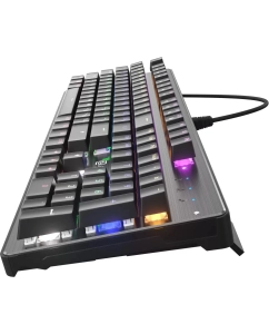 Купить Клавиатура Oklick 970G Dark Knight,  USB, черный + серебристый 499578  в E-mobi