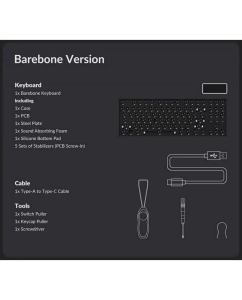 Купить Проводная/беспроводная игровая клавиатура Keychron K8 Pro Black (K8P-J2)  в E-mobi
