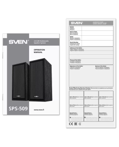 Купить Колонки компьютерные Sven SPS-509 Black (SV-020842)  в E-mobi
