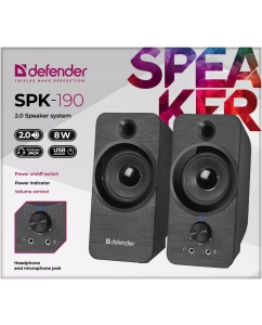 Купить Колонки компьютерные Defender SPK-190 Black (65190)  в E-mobi
