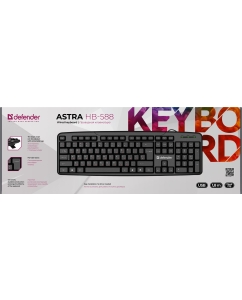 Купить Проводная клавиатура Defender Astra HB-588 Black (45588)  в E-mobi