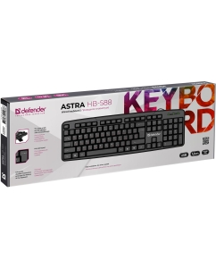 Купить Проводная клавиатура Defender Astra HB-588 Black (45588)  в E-mobi