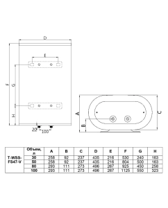 Купить Водонагреватель накопительный Timberk T-WSS50-FS47-V  в E-mobi