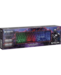Купить Проводная игровая клавиатура Defender Spark GK-300L Black (45300)  в E-mobi